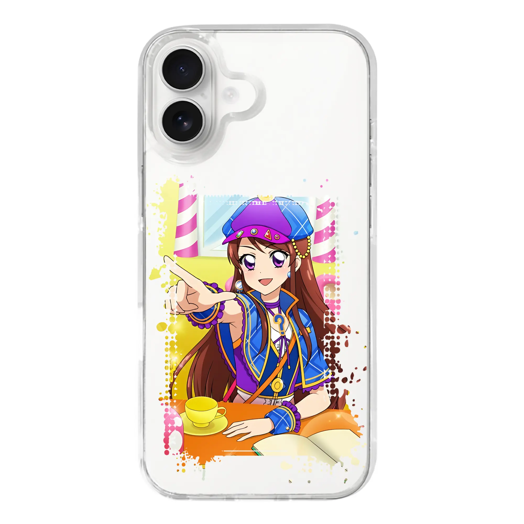 アイカツ グッズ 紫吹 蘭 - iPhone 17シリーズ 透明スマホケース – 薄型・耐衝撃・精密フィット保護カバー
